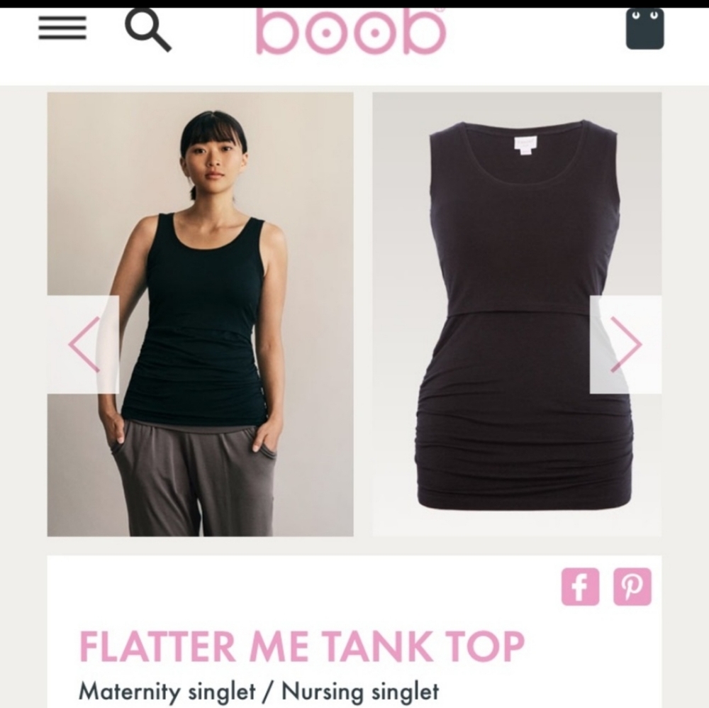 Boob design nursing tank